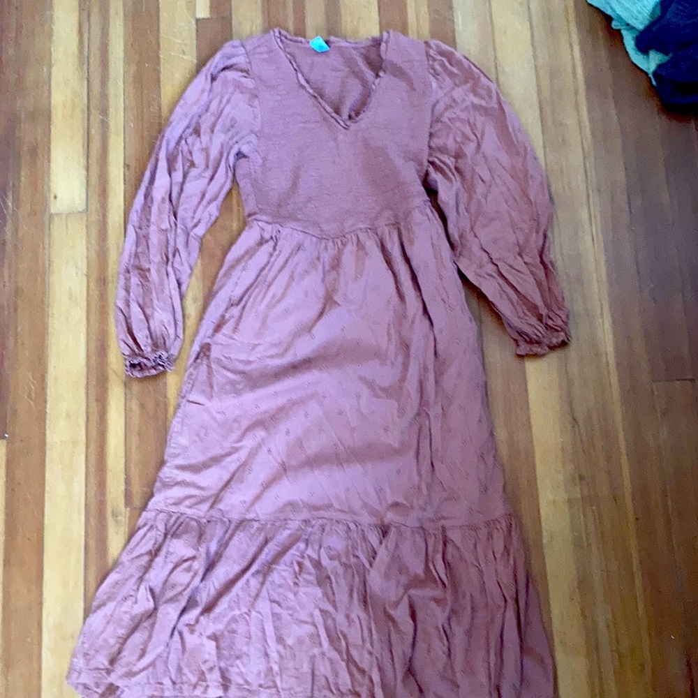 Bohemian maxi dress with pockets! D Navy Size XS